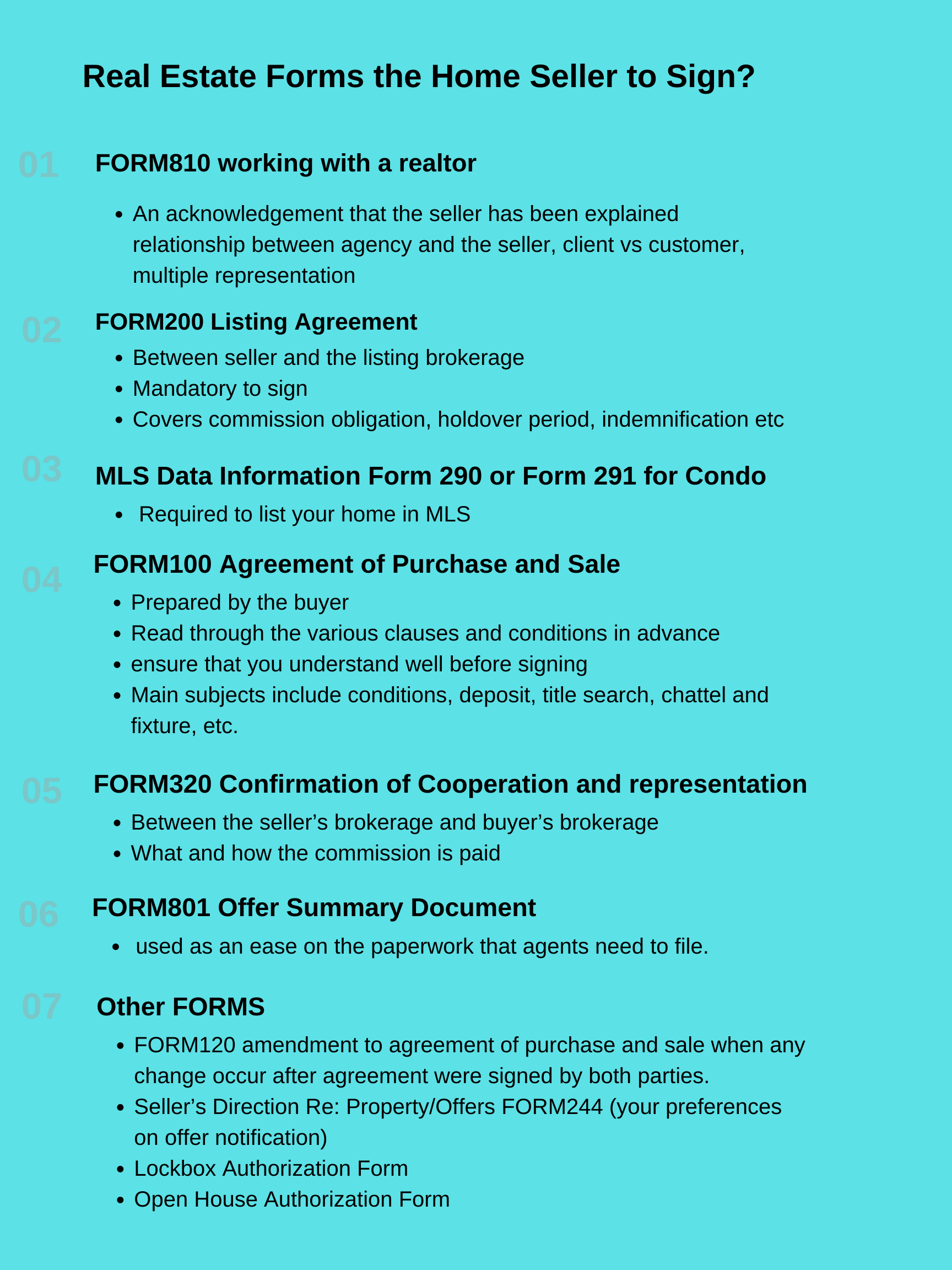 Real Estate Forms for Home Seller